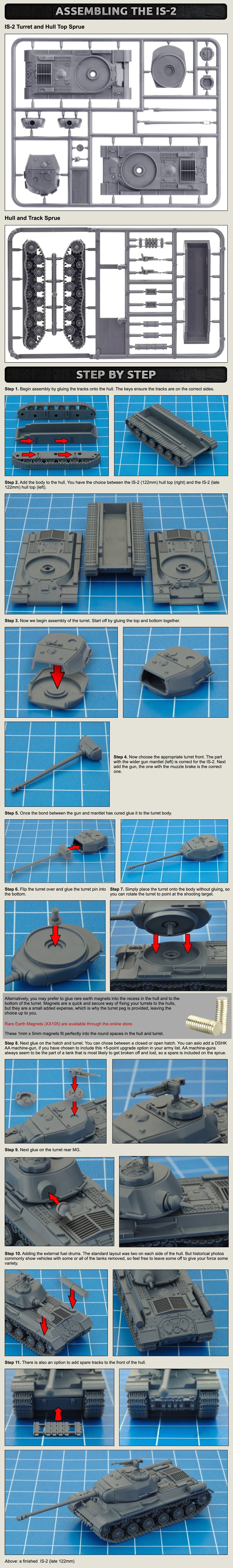 IS-2 Guards Heavy Tank Company (Late War x5 Tanks Plastic)