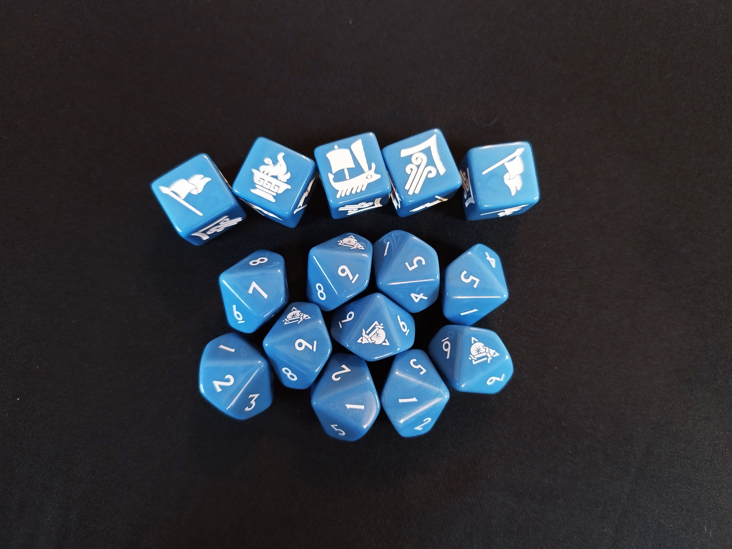 Thalassa Fleet command and gaming dice(Blue)