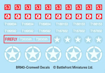 Cromwell Armoured Troop (Plastic)(x5 Tanks Plastic)
