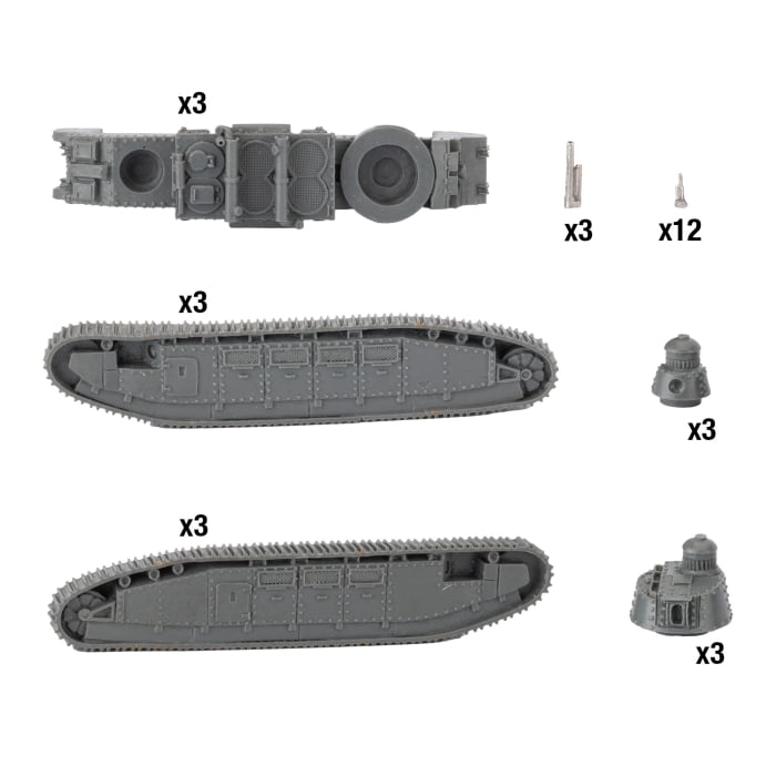 Char 2C Tank Platoon (x3)