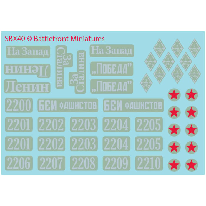 SU-76 Light SP Battery (Late War x5 Tanks Plastic)