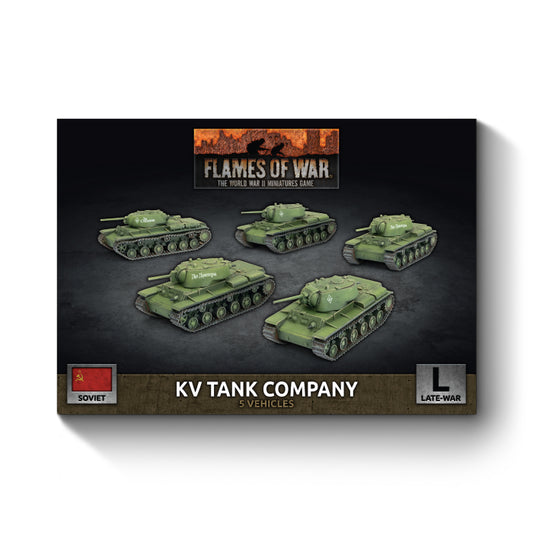KV Tank Company (Late War x5 Tanks Plastic)