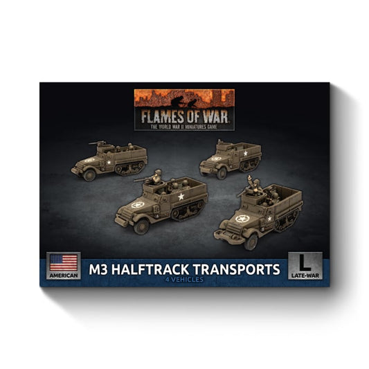 M3 Halftrack Transport Platoon (Late War x4 Tanks Plastic)