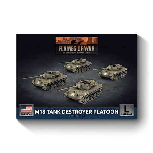 M18 Hellcat (76mm) Tank Destroyer Platoon (x4 Plastic)