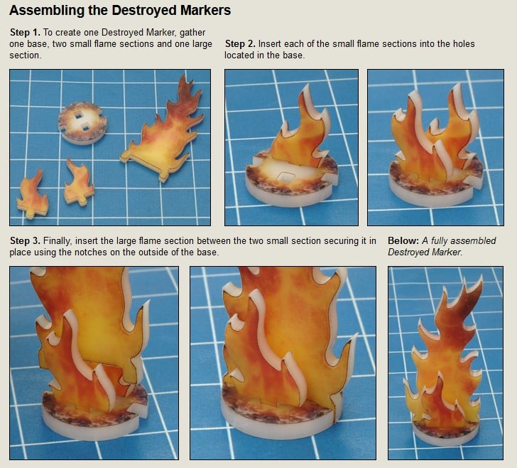 Destroyed Markers (x8 Markers)