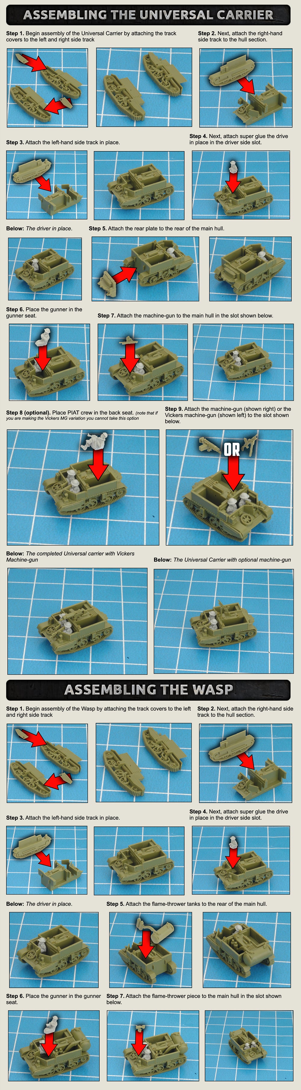 Universal Carrier Patrol (Plastic)(x9 Tanks Plastic)