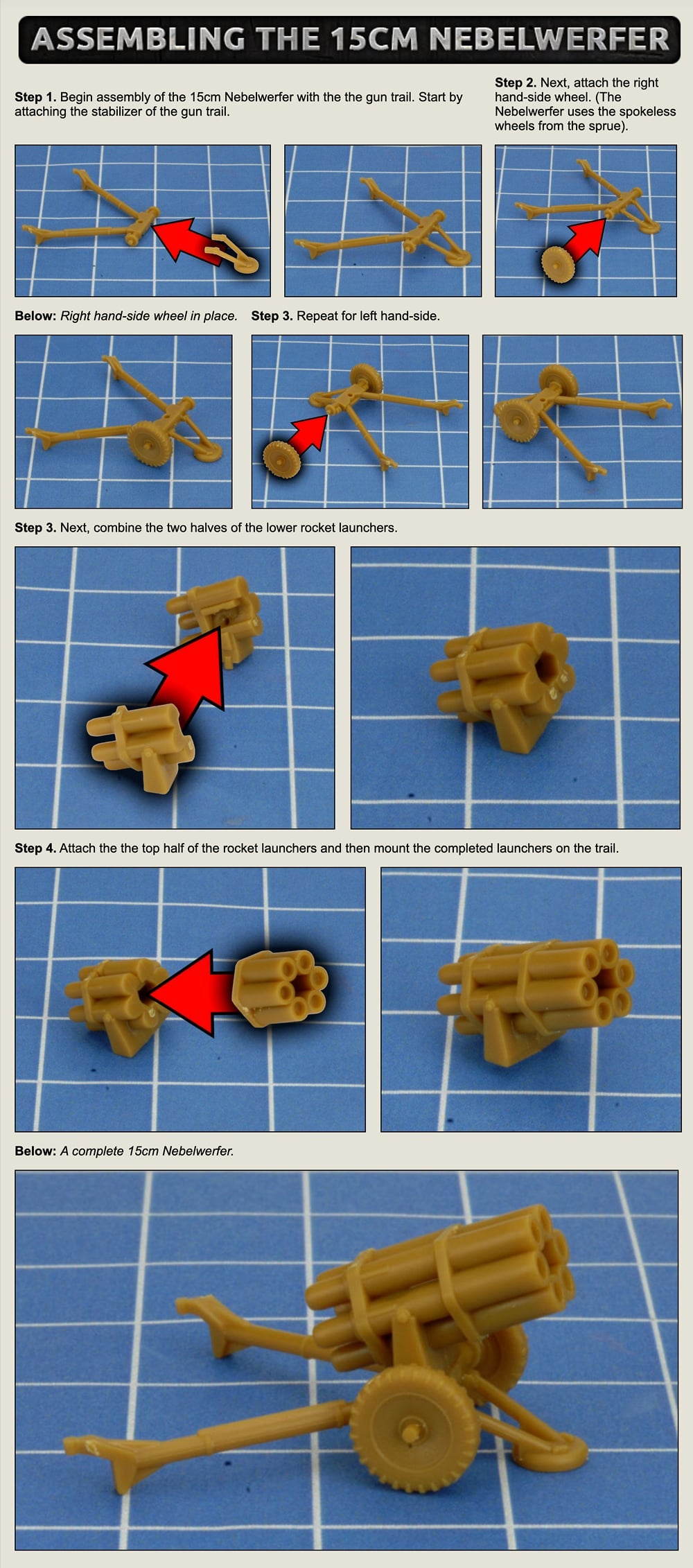 15cm Nebelwerfer Battery (Mid War x6 Guns Plastic)