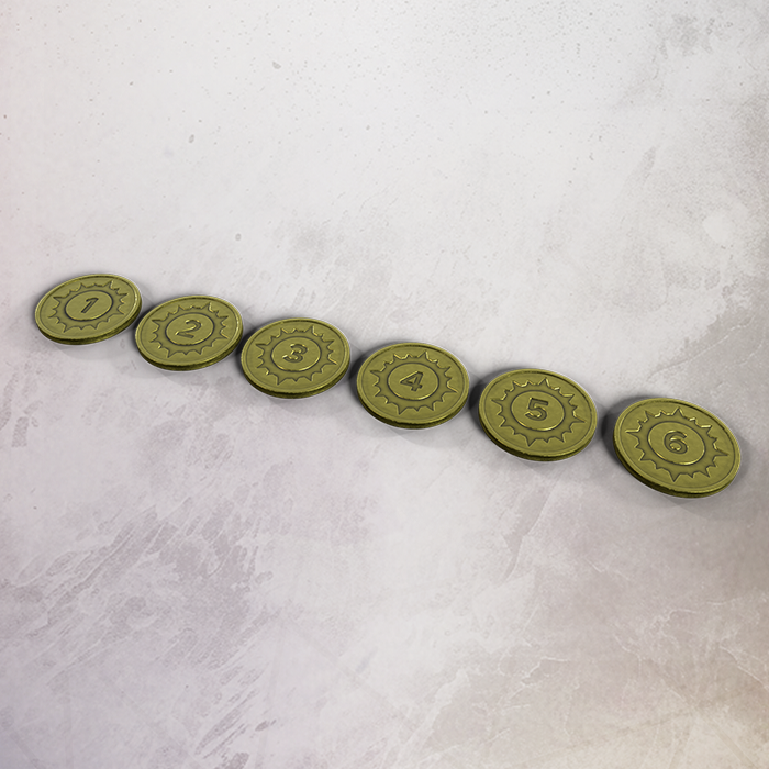 One Page Rules Metal Objective Markers