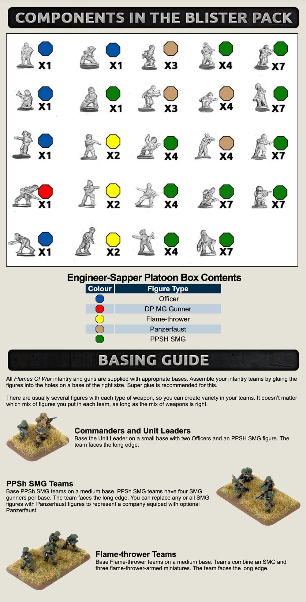 Engineer-Sapper Company (Late War x67 Figures Plastic)