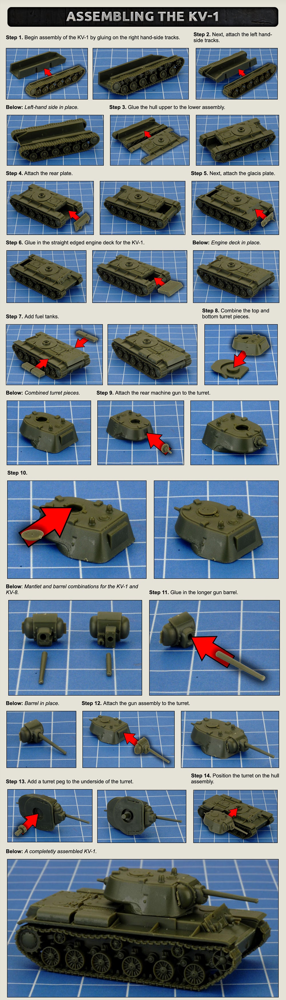 KV Tank Company (Late War x5 Tanks Plastic)