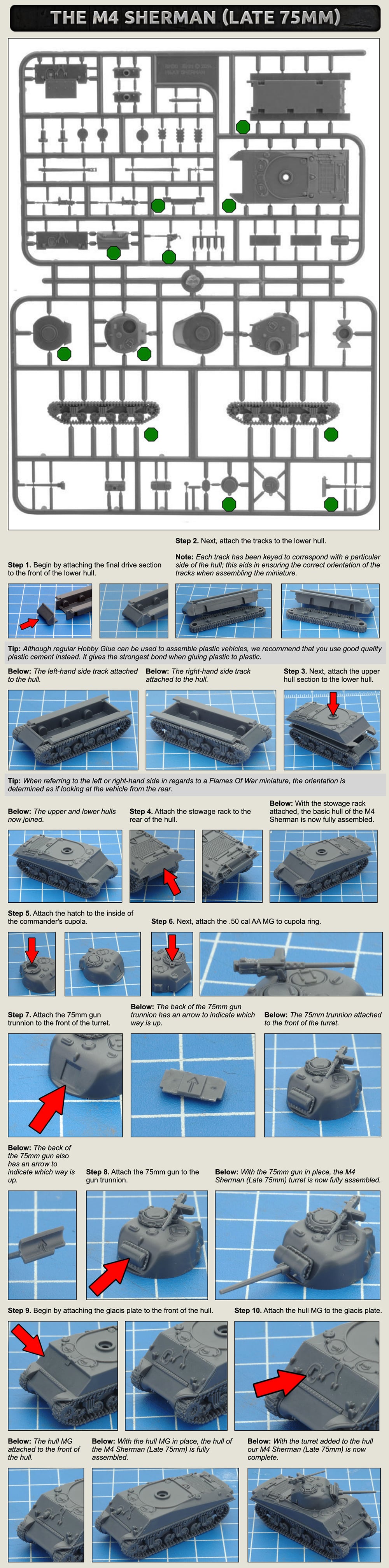 M4 Sherman (Late) Platoon (x5 Plastic)