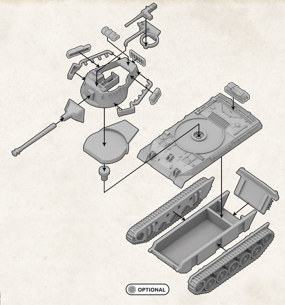M18 Hellcat (76mm) Tank Destroyer Platoon (x4 Plastic)
