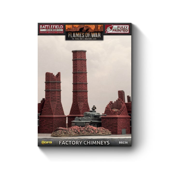 European Factory: Brick Chimneys (x4)