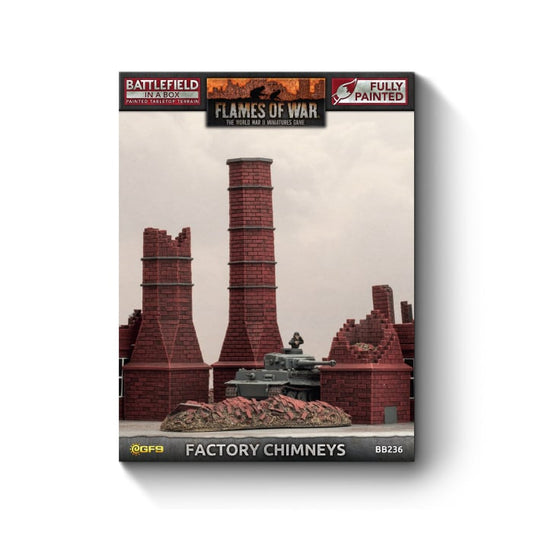 European Factory: Brick Chimneys (x4)