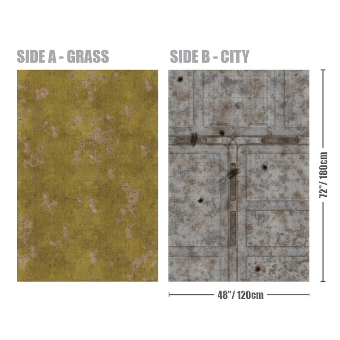 Gaming Mat - Brown/City