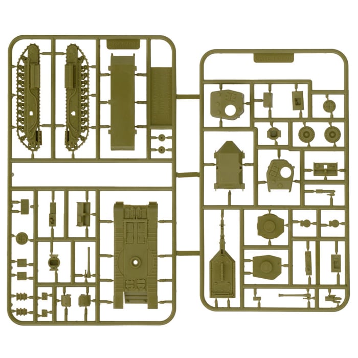 Churchill Armoured Troop (Plastic)(x3 Tanks Plastic)