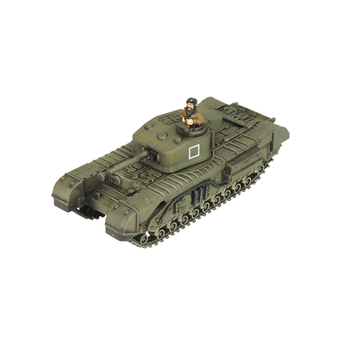 Churchill Armoured Troop (Plastic)(x3 Tanks Plastic)