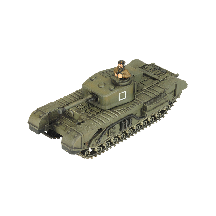 Churchill Armoured Troop (Plastic)(x3 Tanks Plastic)
