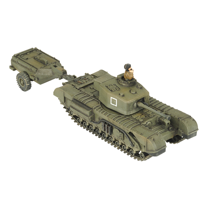 Churchill Armoured Troop (Plastic)(x3 Tanks Plastic)