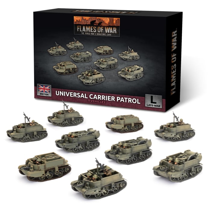 Universal Carrier Patrol (Plastic)(x9 Tanks Plastic)