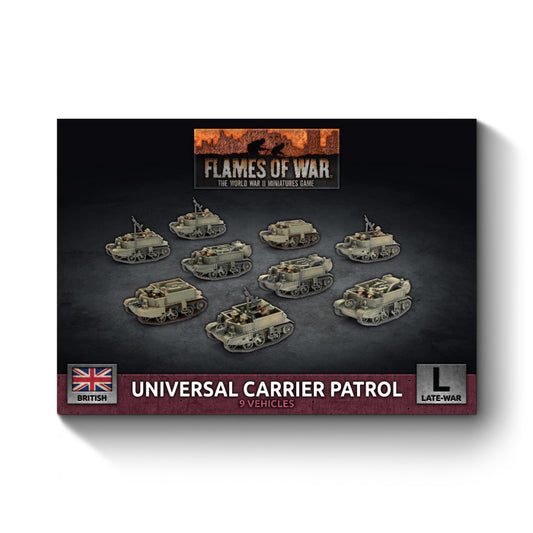 Universal Carrier Patrol (Plastic)(x9 Tanks Plastic)