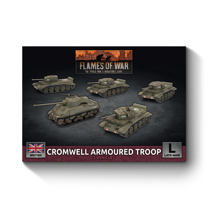 Cromwell Armoured Troop (Plastic)(x5 Tanks Plastic)