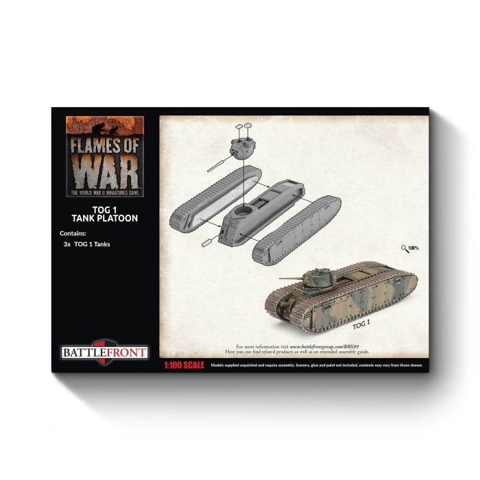 TOG I Tank Platoon (3x Plastic tanks)