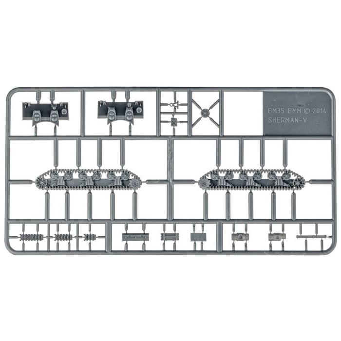 Sherman Armoured Troop (Plastic)(x5 Tanks Plastic)
