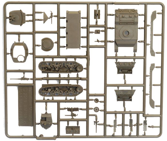M5 Stuart Light Tank Platoon (Late War x5 Tanks Plastic)Contains five M5 Stuart tanks