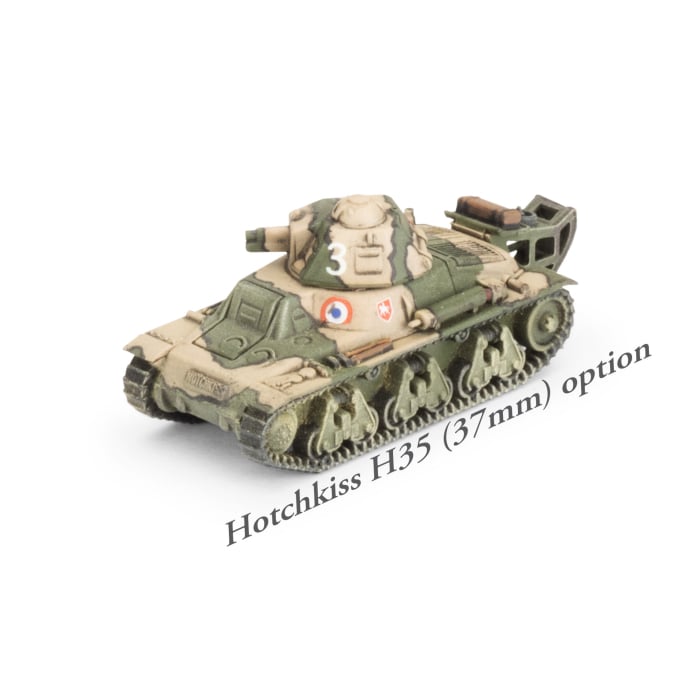 H35 / H39 Hotchkiss Tank Platoon (x5 Plastic)