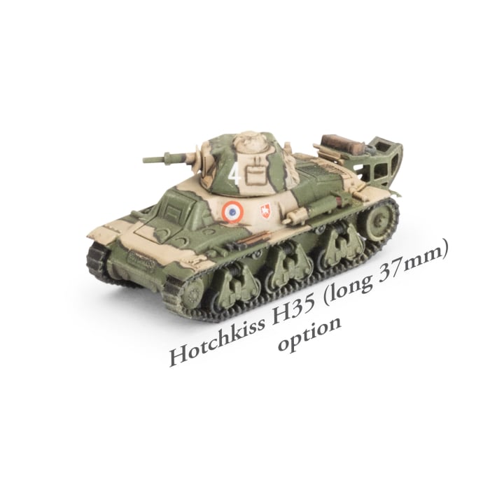 H35 / H39 Hotchkiss Tank Platoon (x5 Plastic)