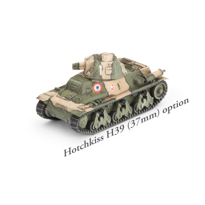 H35 / H39 Hotchkiss Tank Platoon (x5 Plastic)