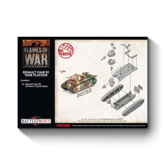 Char B1 bis Tank Platoon (x5 Plastic)
