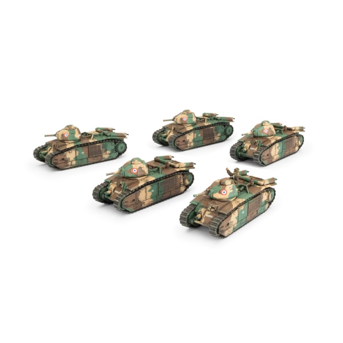 Char B1 bis Tank Platoon (x5 Plastic)
