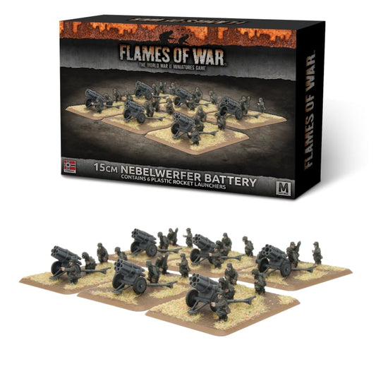15cm Nebelwerfer Battery (Mid War x6 Guns Plastic)