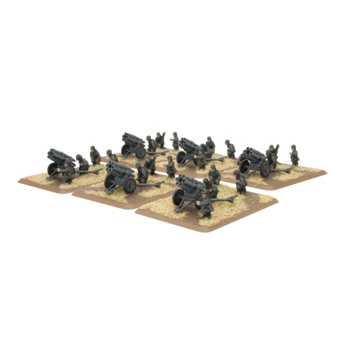 15cm Nebelwerfer Battery (Mid War x6 Guns Plastic)