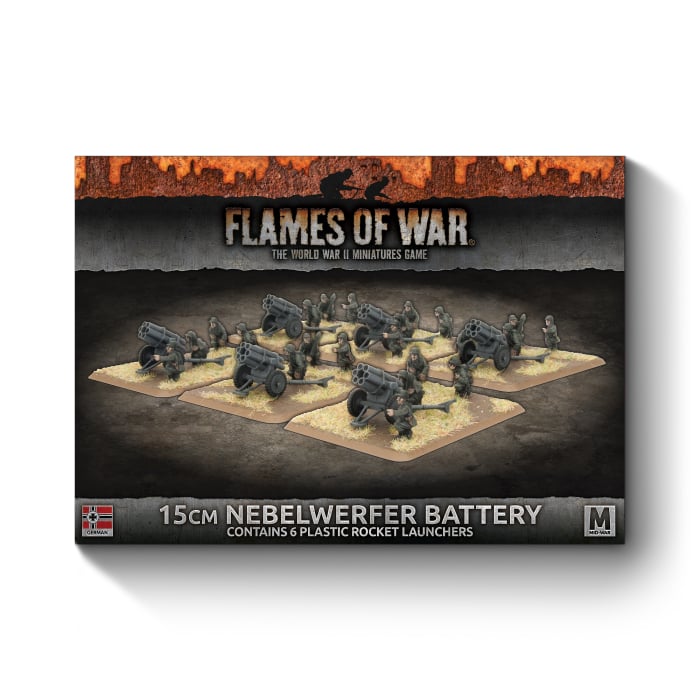 15cm Nebelwerfer Battery (Mid War x6 Guns Plastic)