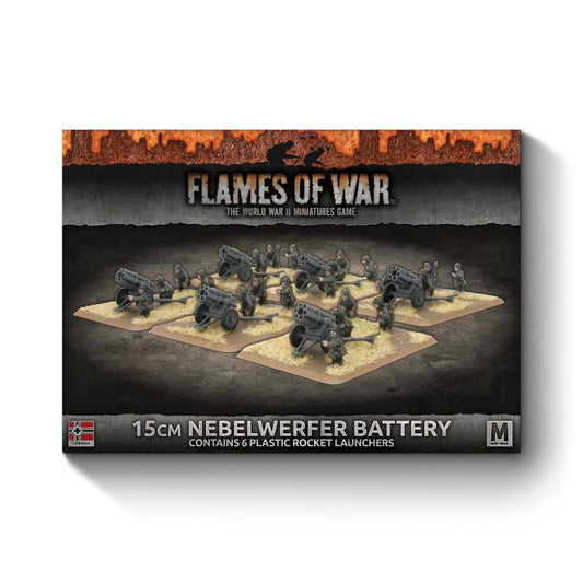 15cm Nebelwerfer Battery (Mid War x6 Guns Plastic)