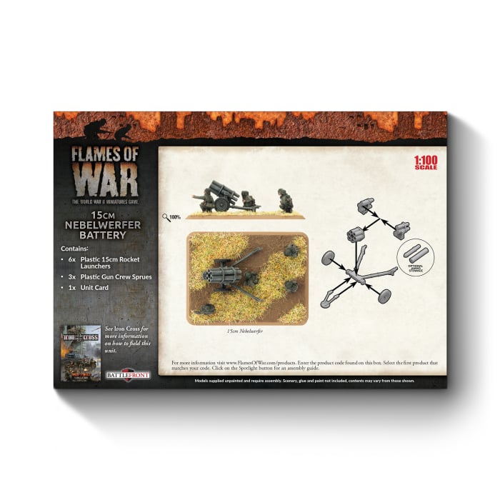 15cm Nebelwerfer Battery (Mid War x6 Guns Plastic)