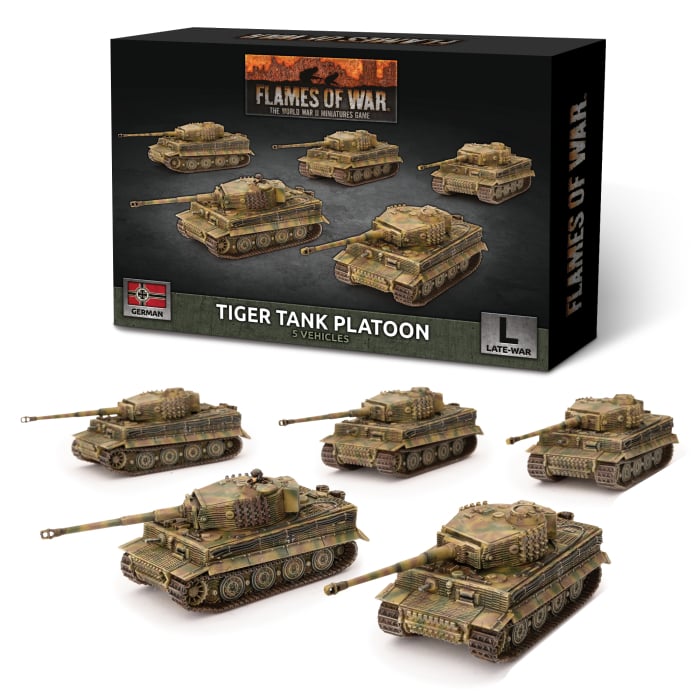 Tiger Heavy Tank Platoon (Late War x5 Tanks Plastic)