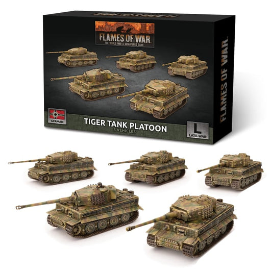 Tiger Heavy Tank Platoon (Late War x5 Tanks Plastic)