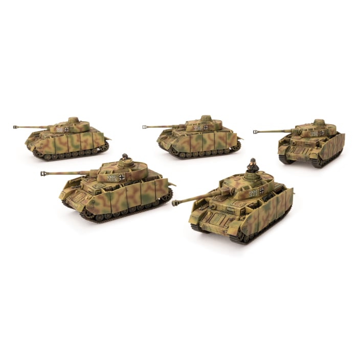 Panzer IV Tank Platoon (Late War x5 Tanks Plastic)