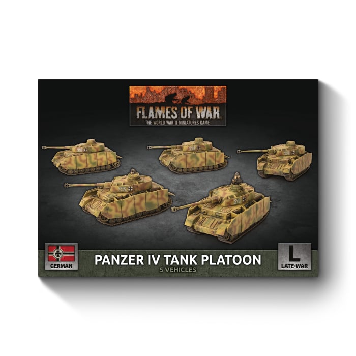 Panzer IV Tank Platoon (Late War x5 Tanks Plastic)