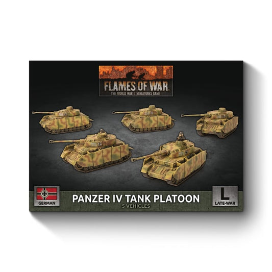 Panzer IV Tank Platoon (Late War x5 Tanks Plastic)