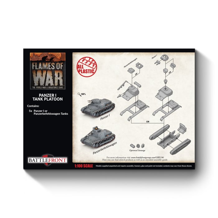 Panzer I Platoon (x5 Plastic)