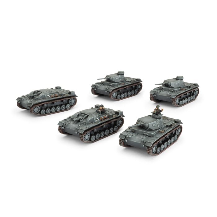 Panzer III/StuG III A Platoon (x5 Plastic)