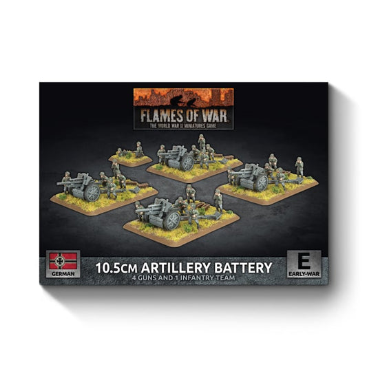 10.5cm Artillery Battery (Early) (x4 guns Plastic)