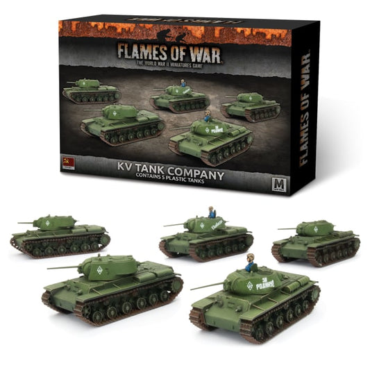 KV Tank Company (Mid War x5 Tanks Plastic), x5 KV-1/1s/8 tanks