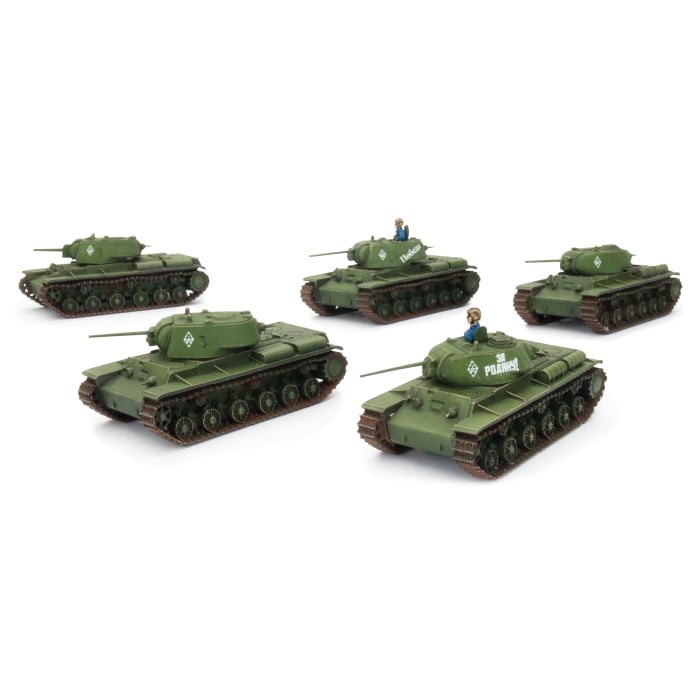 KV Tank Company (Mid War x5 Tanks Plastic), x5 KV-1/1s/8 tanks