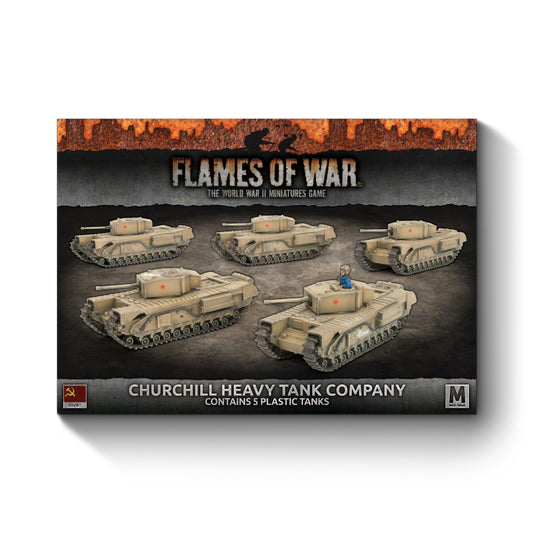 Churchill Guards Heavy Tank Company (Mid War x5 Tanks Plastic), x5 Churchill tanks,